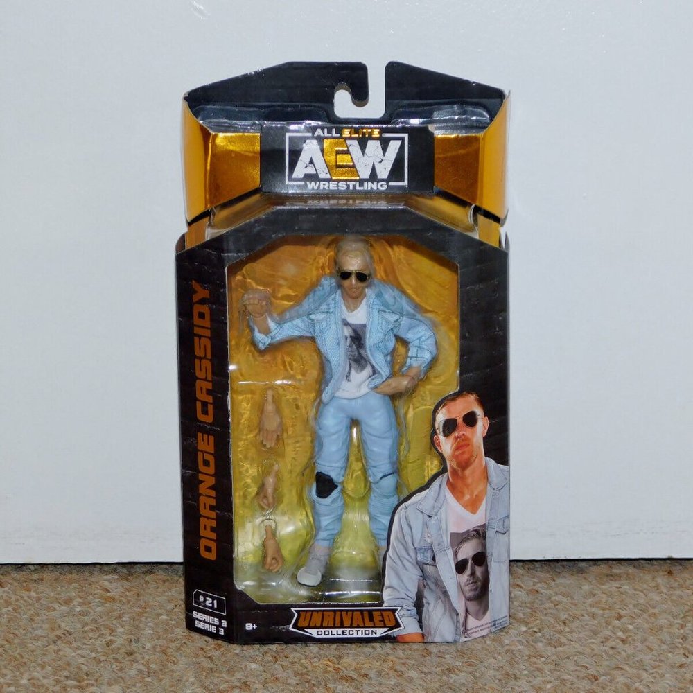 2021 Jazwares AEW Unrivaled Series 3 Orange Cassidy Figure MIB New Wrestling